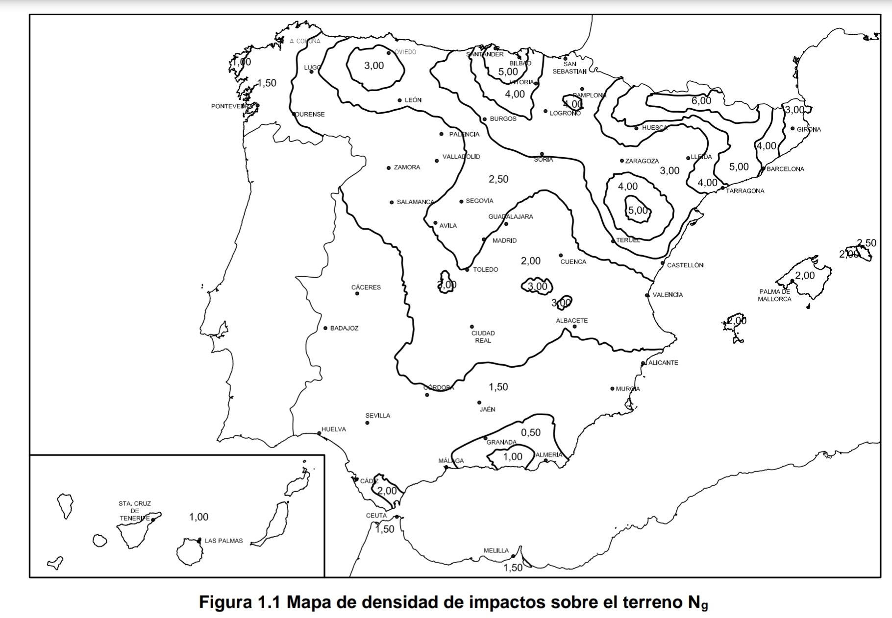 Mapa Ng España